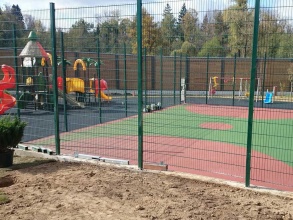 Забор на детскую площадку 50 метров фото в Лесном Городке